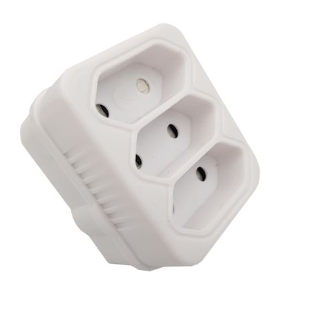 16A Adpter 3 x Euro White - TT-F03-A004