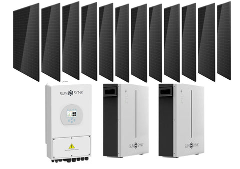 8KVA SUNSYNK HYBRID INVERTER  PLUS SUNSYNK LITHIUM BATTERY AND SOLAR PANELS- SFKW-SUNSYNK KITT- SP