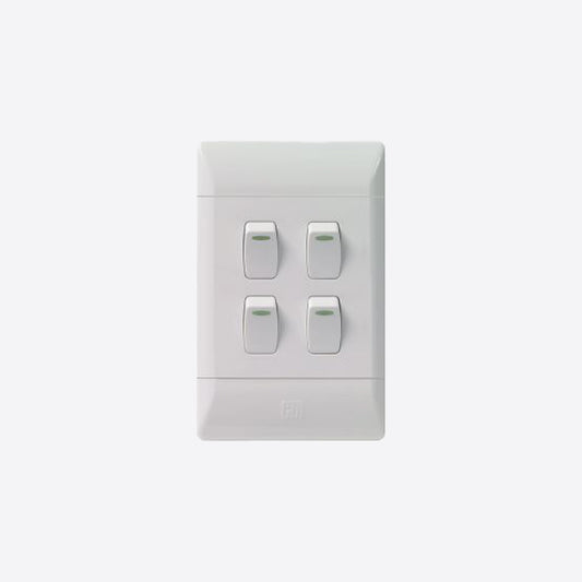 4 Lever 1 Way Switch 2x4 - K1-CN-K004