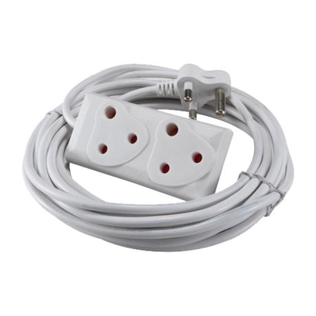 20 Meters Multi Socket Outlet With Cord Extension White - TT-F01-20M