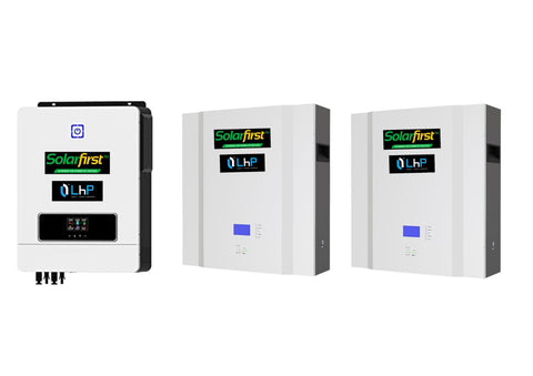 10KVA HYBRID INVERTER WITH MPPT CHARGE CONTROLLER  PLUS LITHIUM BATTERY - SFHMBBB10KVALB