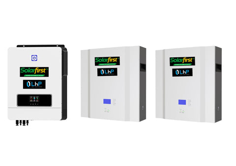 8.2KVA HYBRID INVERTER WITH MPPT CHARGE CONTROLLER  PLUS LITHIUM BATTERY - SFHMBBB8,2KVA KITT LB