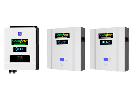 8KVA HYBRID INVERTER WITH MPPT CHARGE CONTROLLER  PLUS LITHIUM BATTERY - SFHMBBB8KVALB