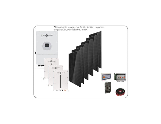 12kw Three-phase Sunsynk kit with 15.36kWh Battery Backup