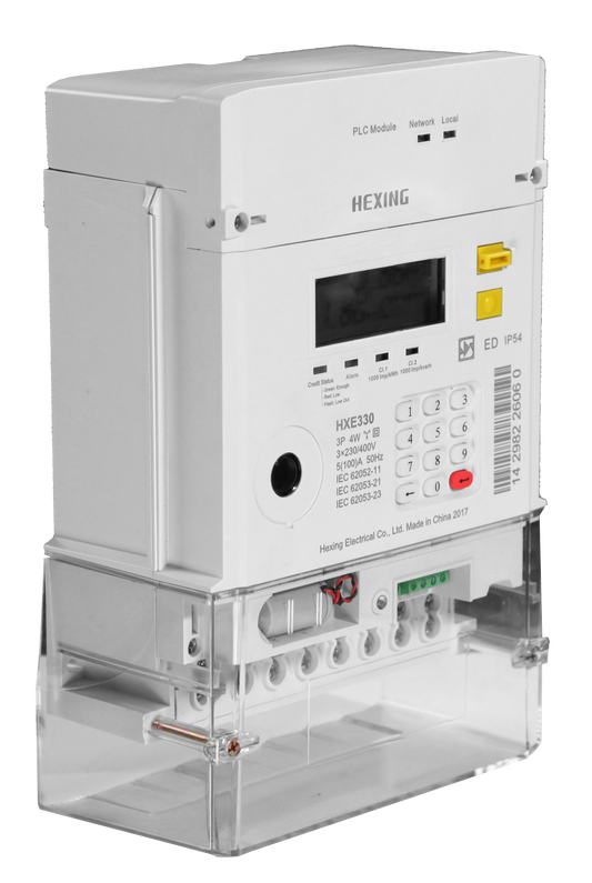 HEXING THREE PHASE PREPAID METER (No Comms) - SFHXW330