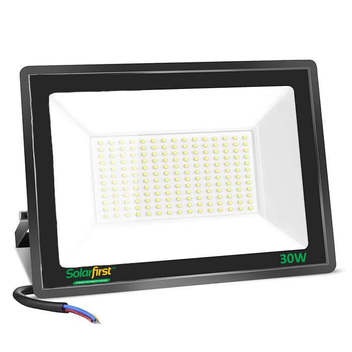 Solarfirst 30W Non-Solar Electric Energy Saver Black ABS Plastic Floodlight - SFELB30W