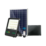 100W Slim Line Black Dual Purpose Portable Solar Flood Light - SFSLBP100W